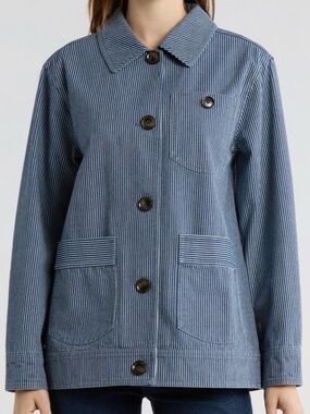 Bernardo Stripe Cotton Jacket